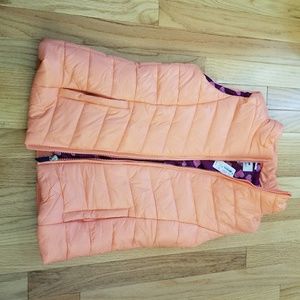 Orange creamsicle puffer vest